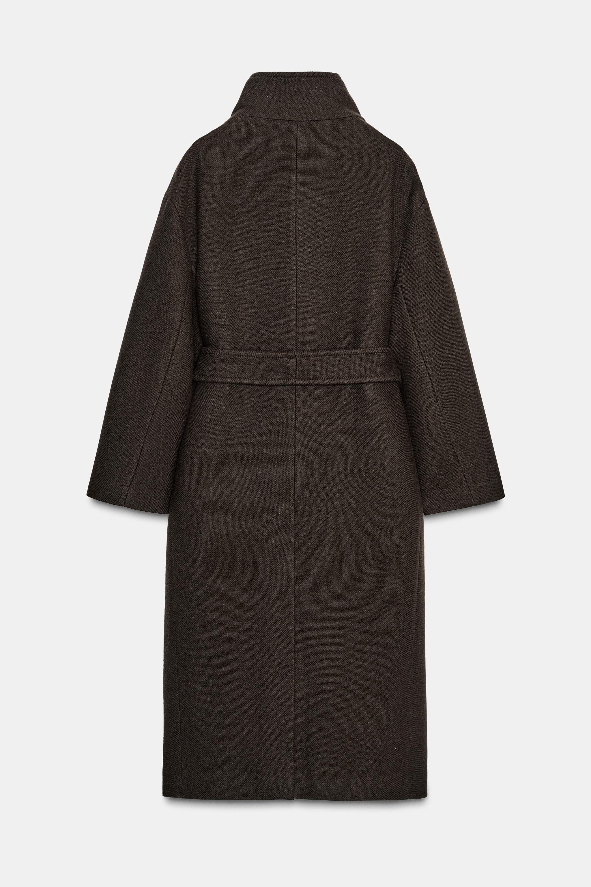 OVERSIZED WOOL BLEND COAT ZW COLLECTION